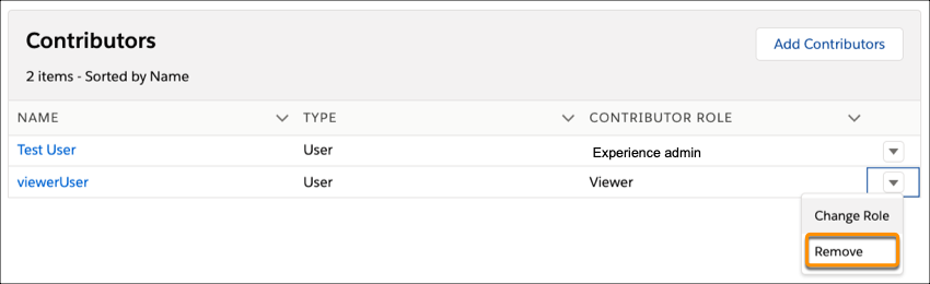 Remove Contributor