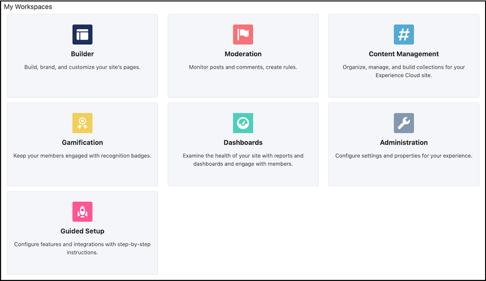 Experience Workspaces