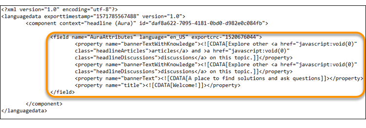 Languages.xml 파일의 field 요소