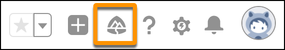 Icon for In-App Learning in the global header