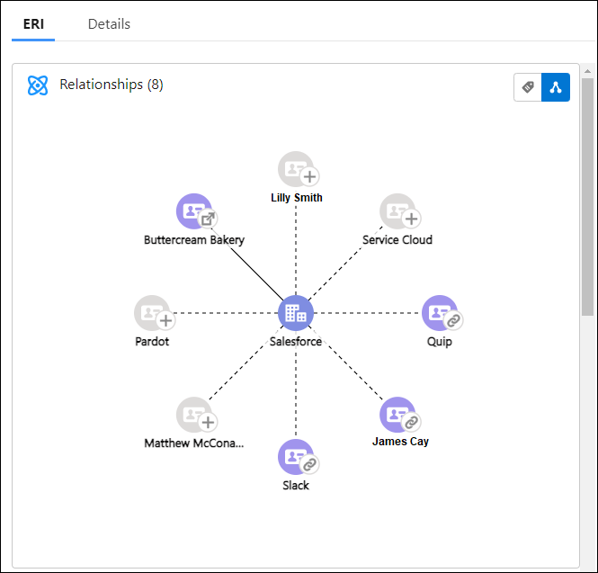 Einstein Relationship Insights component