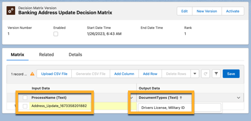 Matriz de decisiones bancarias