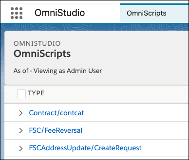 OmniScript de actualización de dirección