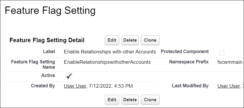 Configurações de sinalizador de recurso