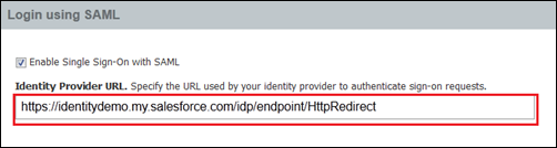 URL de inicio de sesión de proveedor de identidad