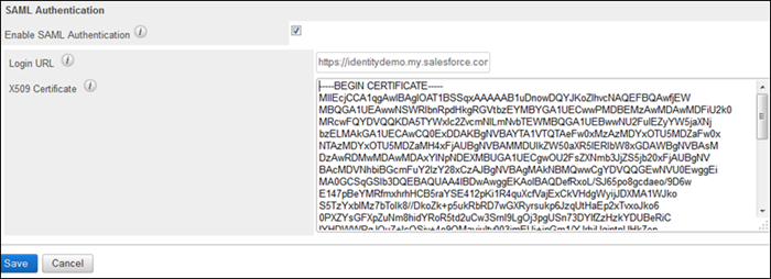 copier dans le certificat Salesforce