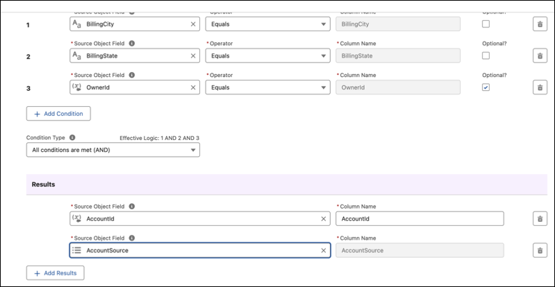 Add result option for creating a decision table