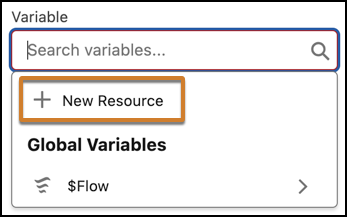 Search variables