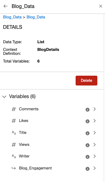 Local list attribute variables in the expression set Resources section