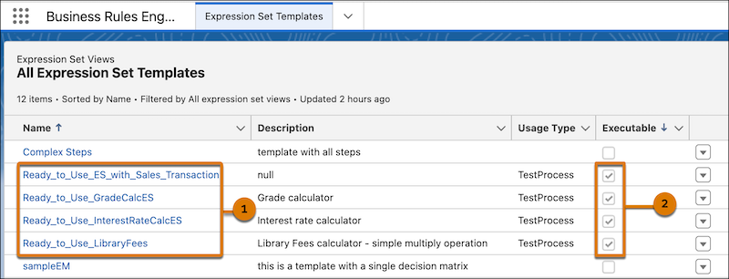 How to identify an executable template