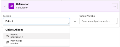 Field aliases search results.