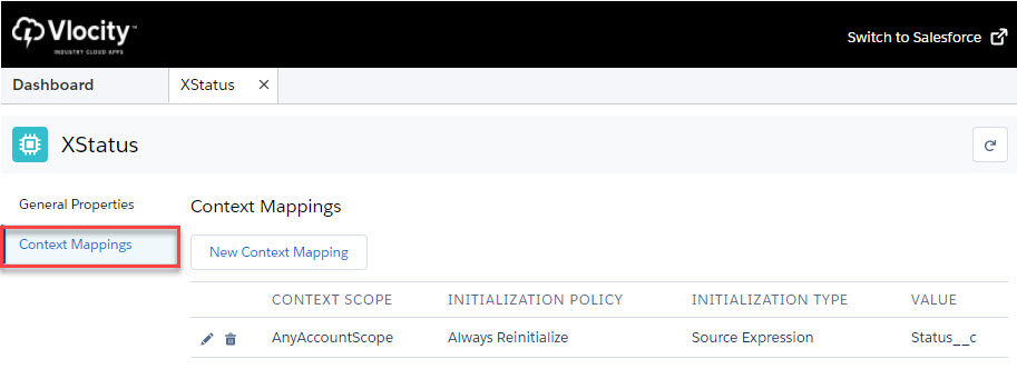 Context Mappings follow General Properties in a Context Scope configuration.