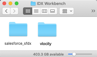 The copied salesforce_sfdx folder