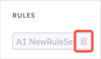 Remove a rule