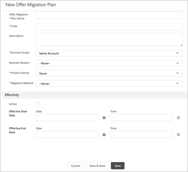 New Offer Migration Plan