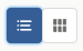 The buttons for showing the catalog in a list or panel view