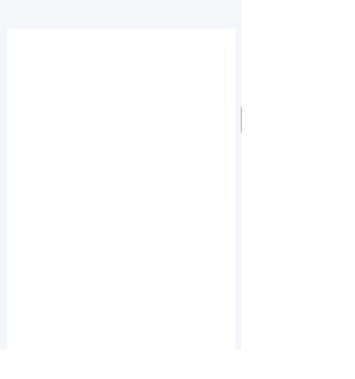 The layout is just a structure and looks blank except for a pale frame around the left pane and a control to hide the left pane.