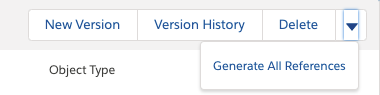 Generate All Reference menu item