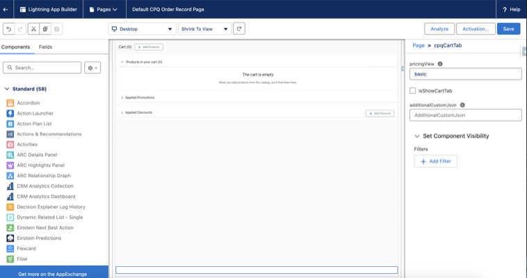 Apply customizations