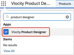 Product Designer listed as an app in the App Launcher
