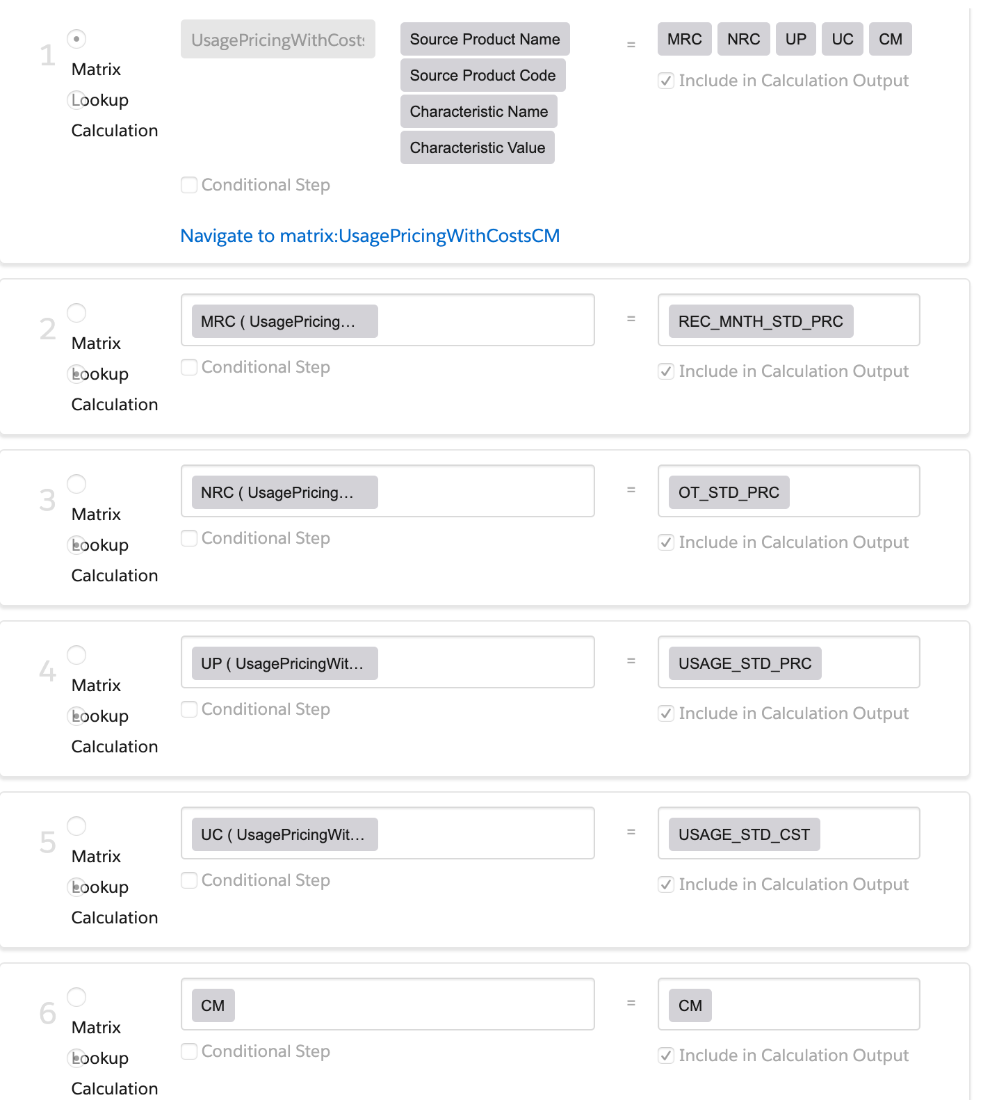 Usage Pricing with costs