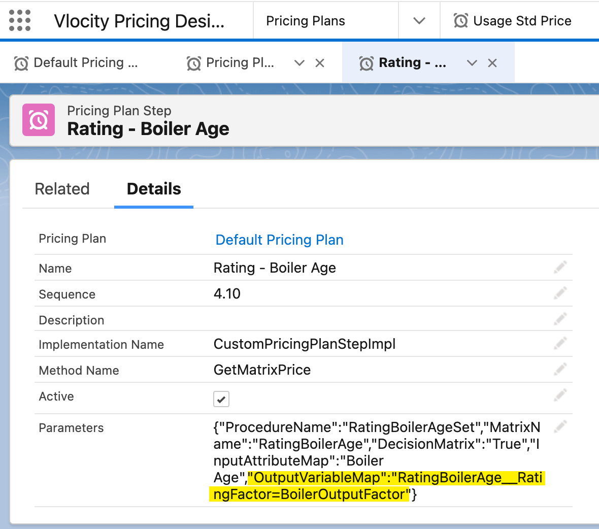 Rating Boiler age