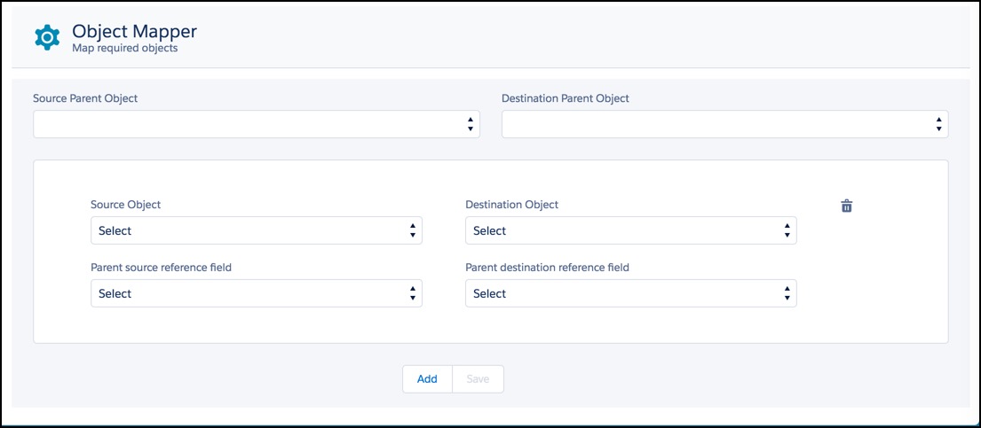 Fields in the Object Mapper tab are described in the following steps.