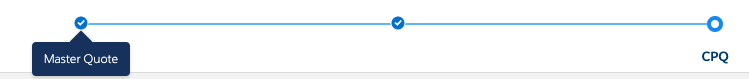 The Master Quote page on the progress bar.