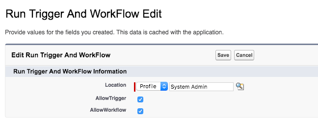 Run Trigger and Workflow Edit