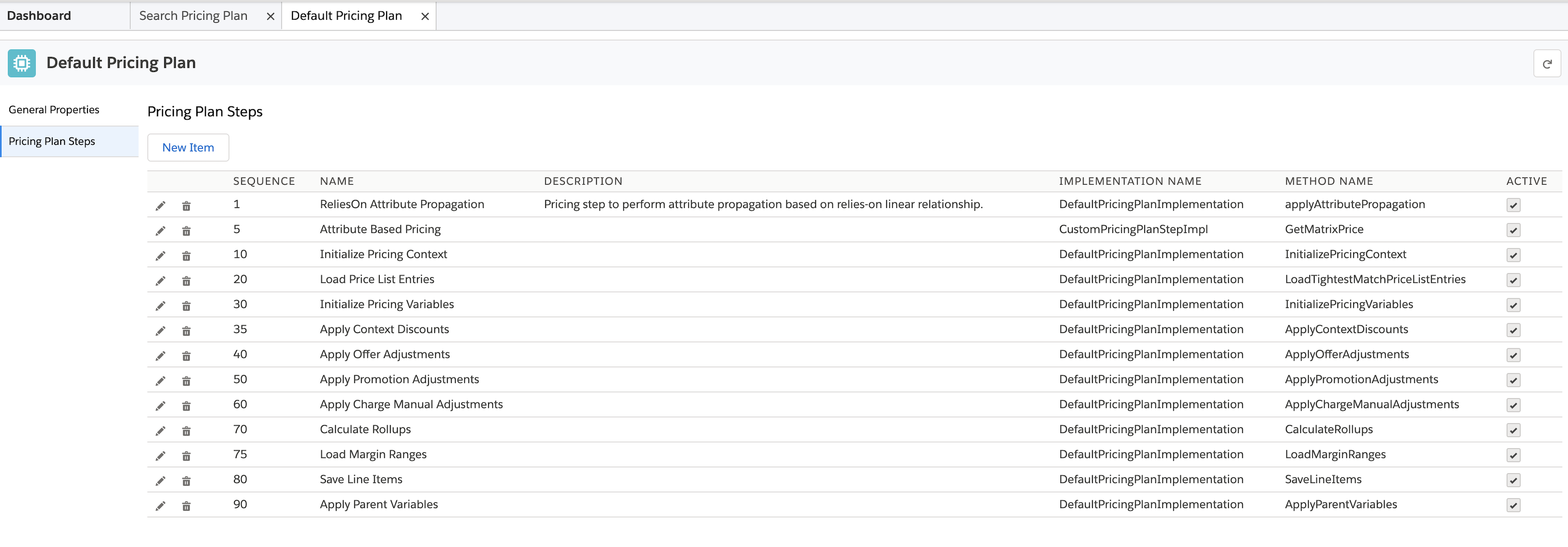 Add a Pricing Plan to activate Attribute Propagation