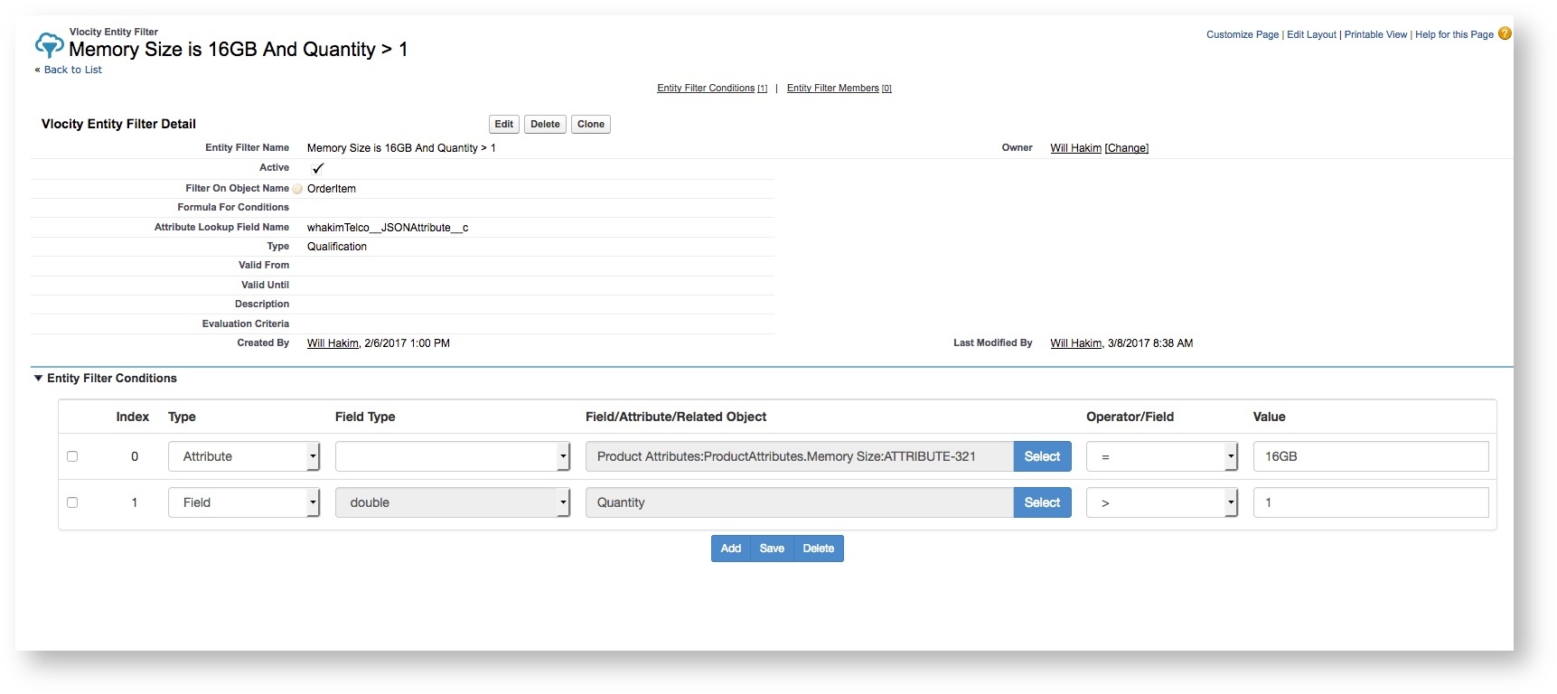 Entry Filter