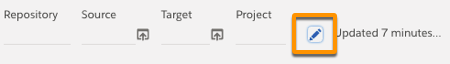 The pencil icon to edit or configure