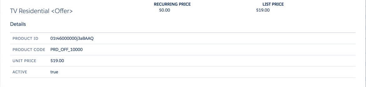 The Product ID, Product Code, Unit Price, and Active fields under Details.