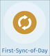 First sync of the day