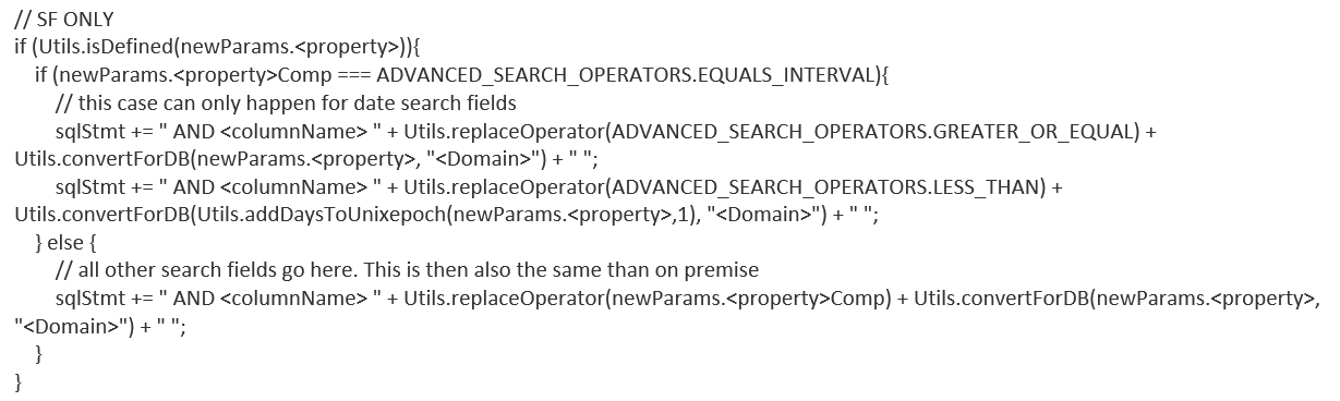 code sample