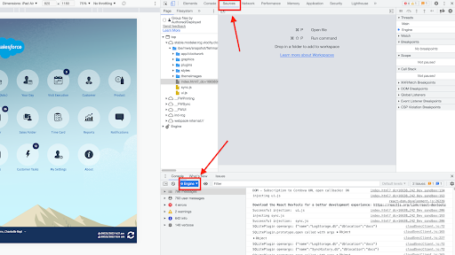 Engine Thread on Source Tab