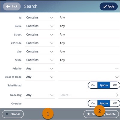 Search by using the AdvancedSearch component
