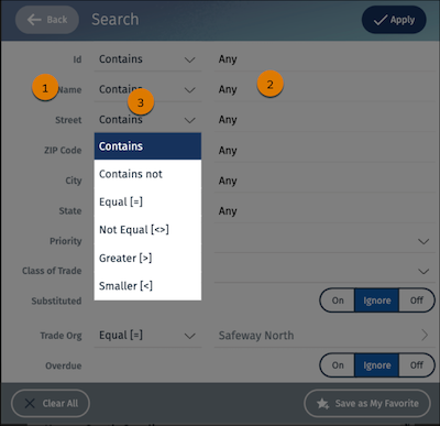 InputArea UI component on the Search page