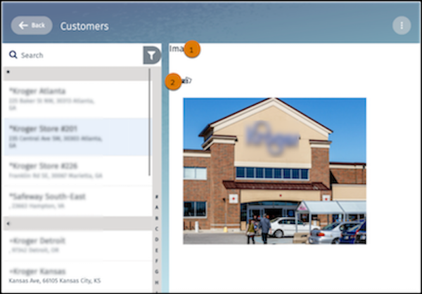 MediaList component that shows an image in the Attachment tab