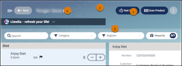 PageHeader component on the Orders page