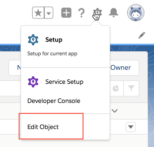 Edit Object dropdown menu item screenshot