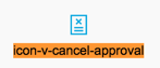Icon cancel approval screenshot