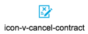 Icon cancel contract screenshot