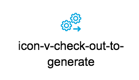 Icon check out to generate screenshot