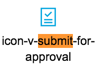 Icon submit for approval screenshot