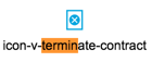 Icon terminate contract screenshot