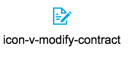 Icon modify contract screenshot