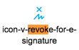 Icon revoke for e-signature screenshot