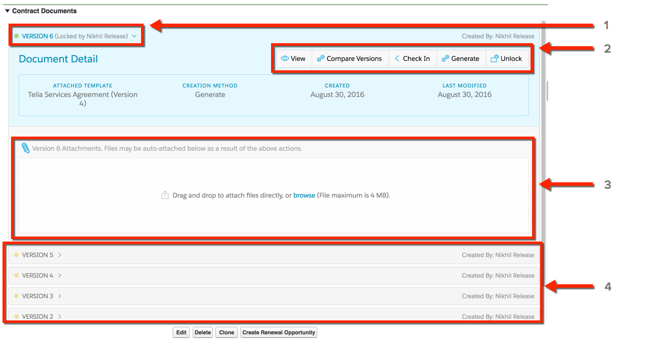 Document workflow screenshot