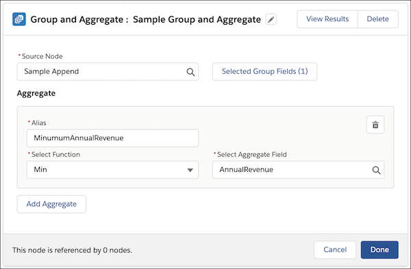 Aggregate node